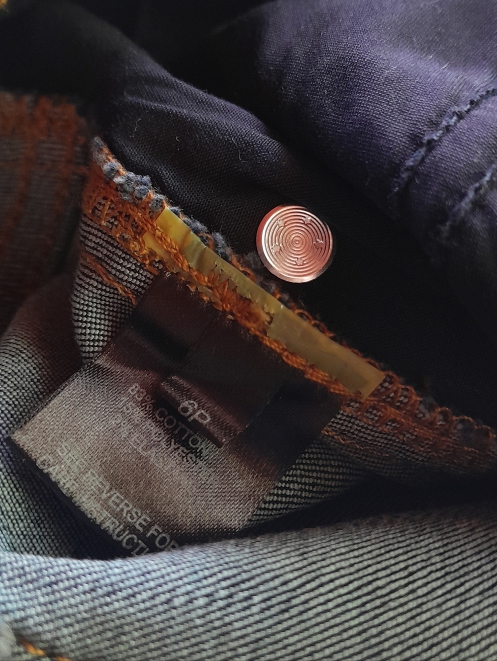 Ruti Petite Ultimate Barrel Leg Jeans 2.0 Nyx Dark Wash Sz 6P - Picture 7 of 10